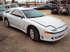 1991 MITSUBISHI 3000 GT , COLOR WHITE , STK # 103488