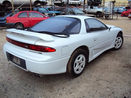 1991 MITSUBISHI 3000 GT , COLOR WHITE , STK # 103488