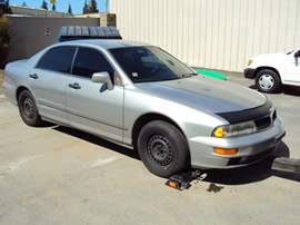 2000 MITSUBISHI DIAMANTE, COLOR SILVER, STK # 103490