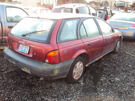 1997 SATURN SW WAGON , COLOR-RED STK# 109769
