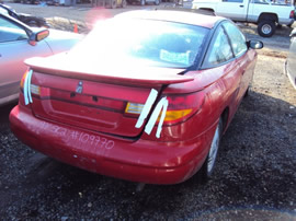 1997 SATURN SC1 TWIN CAM , COLOR-RED, STK # 109770