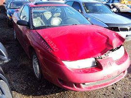 1997 SATURN SC1 TWIN CAM , COLOR-RED, STK # 109770