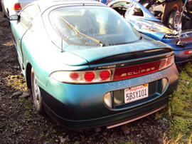 1996 MITSUBISHI ECLIPSE 4CYL, 5SP TRANSMISSION, COLOR-GREEN STK# 103493