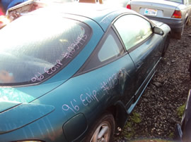 1996 MITSUBISHI ECLIPSE 4CYL, 5SP TRANSMISSION, COLOR-GREEN STK# 103493