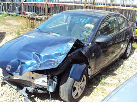 2007 SATURN ION , COLOR DARK BLUE , STK # 109776