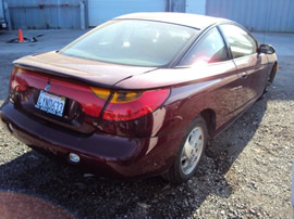 2002 SATURN SC2 COLOR-MAROON STK# 109779