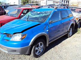 2003 MITSUBISHI OUTLANDER COLOR-BLUE STK#103510