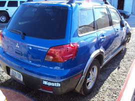 2003 MITSUBISHI OUTLANDER COLOR-BLUE STK#103510