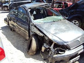 2003 MITSUBISHI LANCER, MANUAL TRANSMISSION, COLOR BLACK, STK-103513