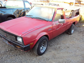 1986 MITSUBISHI PICK UP COLOR RED STK#103515