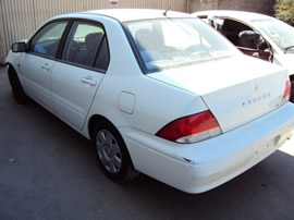 2003 MITSUBISHI LANCER COLOR WHITE, STK# 109782
