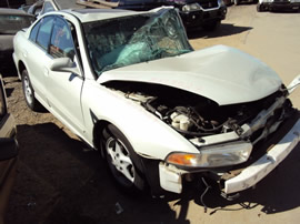 2000 MITSUBISHI GALANT, AUTOMATIC TRANSMISSION, COLOR WHITE, STK# 103527