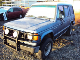 1990 MITSUBISHI MONTERO, COLOR BLUE, STK# 113544