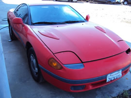 1991 MITSUBISHI STEALTH ES COLOR-RED STK# 113551
