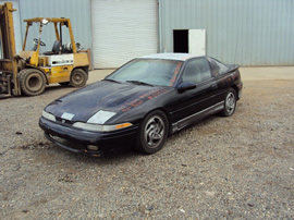 1990 MITSUBISHI EAGLE TALON TSI, 2.0 L ENGINE, TRB MT AWD, COLOR - BLACK , STK #  113553