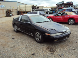 1990 MITSUBISHI EAGLE TALON TSI, 2.0 L ENGINE, TRB MT AWD, COLOR - BLACK , STK #  113553