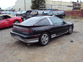 1990 MITSUBISHI EAGLE TALON TSI, 2.0 L ENGINE, TRB MT AWD, COLOR - BLACK , STK #  113553