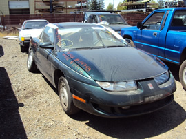 1997 SATURN SC2 2 DOOR COUPE, 1.9 L ENGINE DOHC, AUTOMATIC TRANSMISSION, COLOR-GREEN, STK # 119798