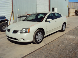 2004 MITSUBISHI GALANT 2.4L ENGINE, AUTOMATIC TRANSMISSION, COLOR WHITE, STK# 113561