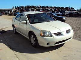 2004 MITSUBISHI GALANT 2.4L ENGINE, AUTOMATIC TRANSMISSION, COLOR WHITE, STK# 113561