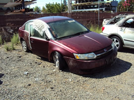 2003 SATURN ION SEDAN COLOR RED STK # 119805