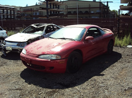 1995 MITSUBISHI ECLIPSE COUPE COLOR RED STK 113564