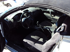 2002 MITSUBISHI ECLIPSE CONVERTIBLE 2.4L MT COLOR SILVER STK 113571
