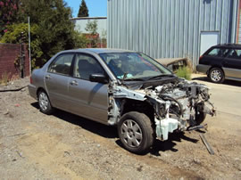 2002 MITSUBISHI LANCER 2.0L MT COLOR SILVER STK 113572