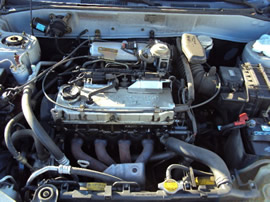 1999 MITSUBISHI MIRAGE LS MODEL 4 DOOR SEDAN 1.8L AT FWD COLOR SILVER STK 113586