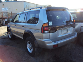 2001 MITSUBISHI MONTERO SPORT LS MODEL 3.0L AT 4X4 COLOR SILVER STK 123587