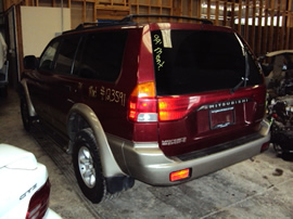 1999 MITSUBISHI MONTERO SPORT LIMITED 3.5L AT 2WD COLOR MAROON STK 123591