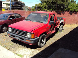 1992 MITSUBISHI PICK UP REGULAR CAB 2.4L MT 2WD COLOR RED STK 123598