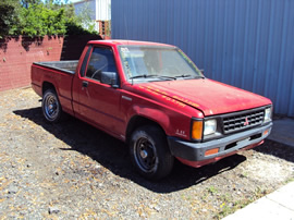 1992 MITSUBISHI PICK UP REGULAR CAB 2.4L MT 2WD COLOR RED STK 123598