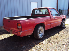 1992 MITSUBISHI PICK UP REGULAR CAB 2.4L MT 2WD COLOR RED STK 123598