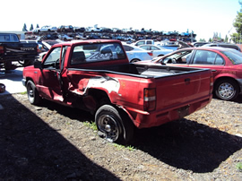 1992 MITSUBISHI PICK UP REGULAR CAB 2.4L MT 2WD COLOR RED STK 123598