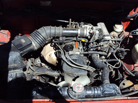 1992 MITSUBISHI PICK UP REGULAR CAB 2.4L MT 2WD COLOR RED STK 123598