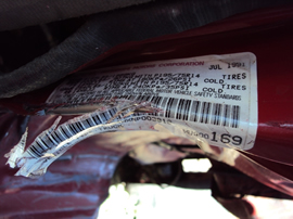 1992 MITSUBISHI PICK UP REGULAR CAB 2.4L MT 2WD COLOR RED STK 123598