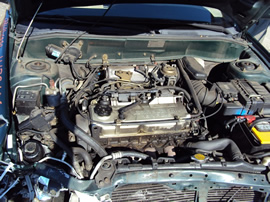 1999 MITSUBISHI MIRAGE 4 DOOR SEDAN LS MODEL 1.8L AT FWD COLOR GREEN STK 123606