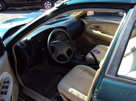 1999 MITSUBISHI MIRAGE 4 DOOR SEDAN LS MODEL 1.8L AT FWD COLOR GREEN STK 123606