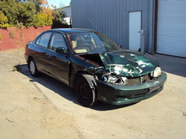 1999 MITSUBISHI MIRAGE 4 DOOR SEDAN LS MODEL 1.8L AT FWD COLOR GREEN STK 123606