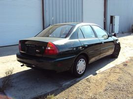 1999 MITSUBISHI MIRAGE 4 DOOR SEDAN LS MODEL 1.8L AT FWD COLOR GREEN STK 123606