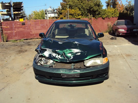 1999 MITSUBISHI MIRAGE 4 DOOR SEDAN LS MODEL 1.8L AT FWD COLOR GREEN STK 123606