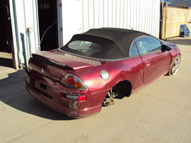 2003 MITSUBISHI ECLIPSE GTS MODEL SPYDER CONVERTIBLE 3.0L V6 MT FWD COLOR RED STK 123611