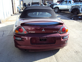 2003 MITSUBISHI ECLIPSE GTS MODEL SPYDER CONVERTIBLE 3.0L V6 MT FWD COLOR RED STK 123611