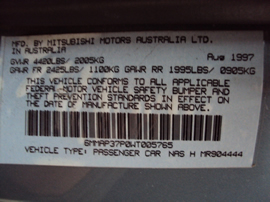1998 MITSUBISHI DIAMANTE 4 DOOR SEDAN ES MODEL 3.5L V6 AT FWD COLOR BLUE  STK 123613
