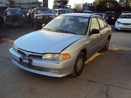 1998 MITSUBISHI MIRAGE 4 DOOR SEDAN DE MODEL 1.5L AT FWD COLOR SILVER STK 133617