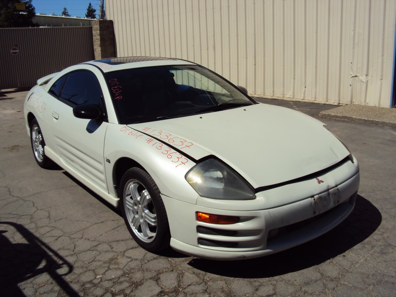 2001 MITSUBISHI ECLIPSE CPE GT MODEL 3.0L V6 AT FWD COLOR WHITE 133637