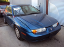 2001 SATURN SL2 MODEL 4 DOOR SEDAN DOHC MT COLOR BLUE STK 129833