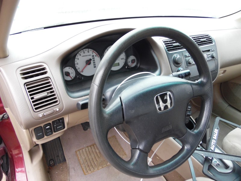 2002 Honda Civic Ex Burgundy 4dr 1 7l At A18777 Rancho