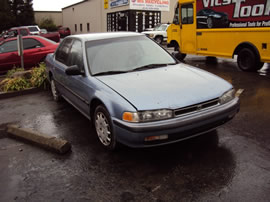 1990 HONDA ACCORD 4 DOOR SEDAN LX MODEL 2.2L MT FWD COLOR BLUE A14075